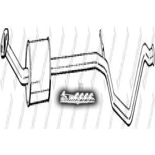 Глушитель Центральный (Peug 307 01-03 ) Bosal 