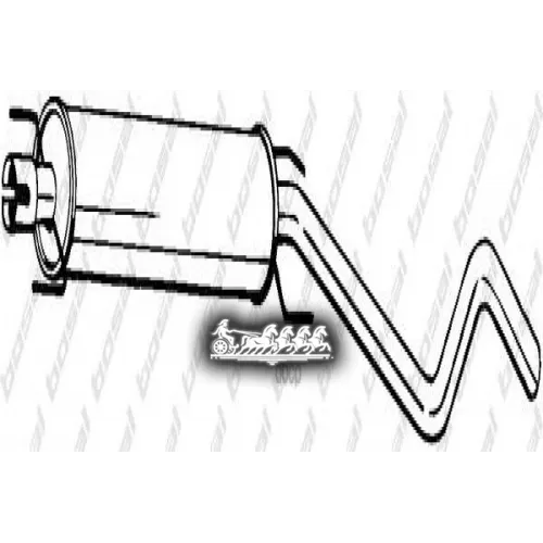 Глушитель Центральный (Opel Astra G 03-04 ) Bosal 