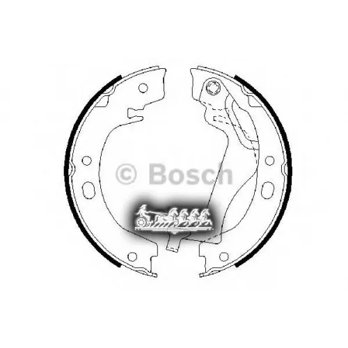 Колодки Стояночного Тормоза Toyota Corolla 02- Бараб. Bosch 