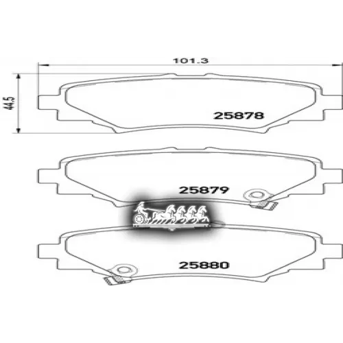 Колодки Тормозные Mazda 3 13- Задн. Brembo 