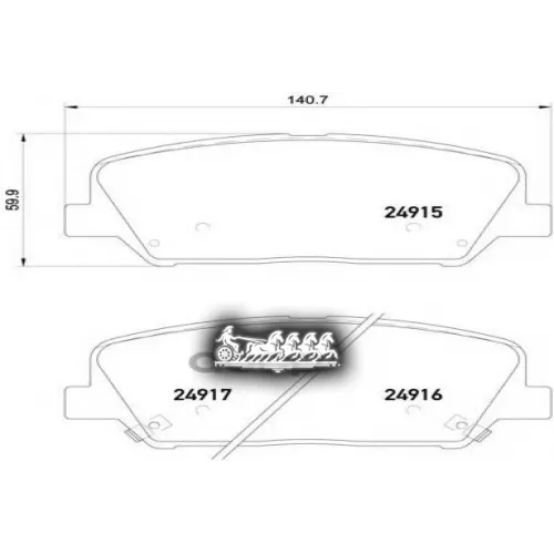 Колодки Тормозные Hyundai/Kia I30/Ceed 11- 1.4-2.4 Перед. R16 Brembo 