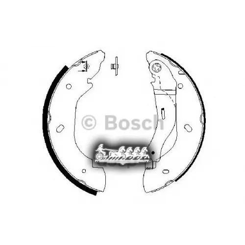 Колодки Тормозные Ford Transit -06 Барабан. Bosch 