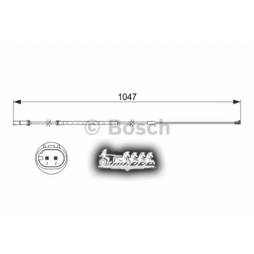 Датчик Износа Торм. Колодок Bmw X5(F15)/X6(E71) 08- Задн. Bosch 