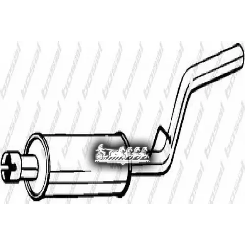 Глушитель Центральный (V.w. Caddy Iii 04- ) Bosal 