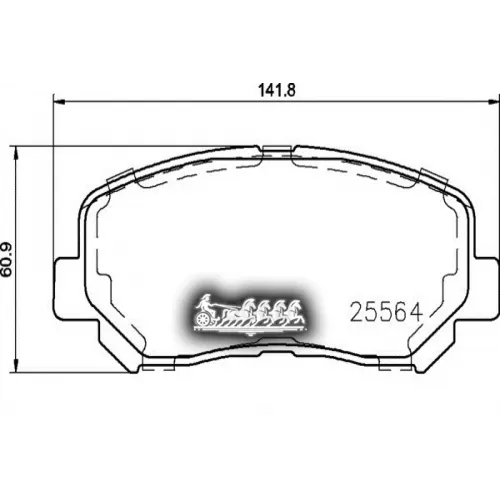 Колодки Тормозные Mazda/Jeep Cx-5/Cherokee 11- Перед. Brembo 
