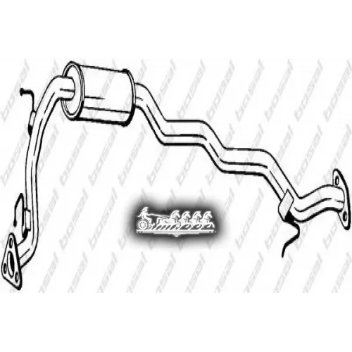 Глушитель Центральный (Hond Jazz 02- ) Bosal 