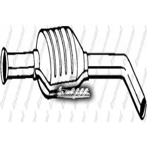 Глушитель Центральный (Rena Mégane I 98-02 ) Bosal 