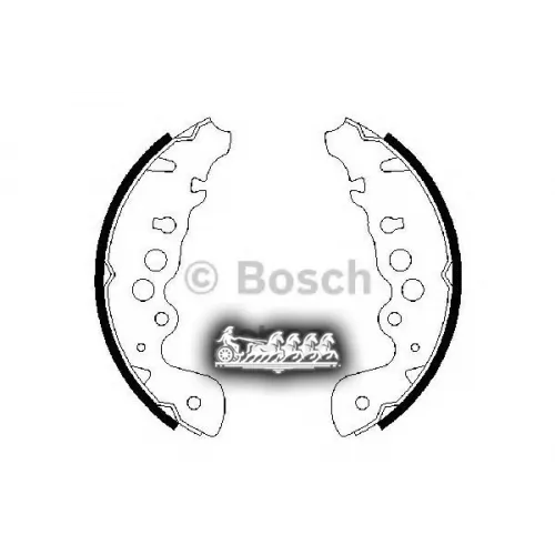 Колодки Тормозные Suzuki Grant Vitara -05 Бараб. Bosch 