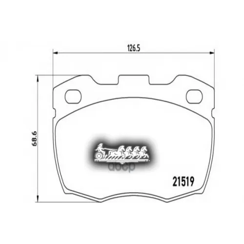 Колодки Тормозные Lr Defender 90-/98-/11- Передн. Brembo 