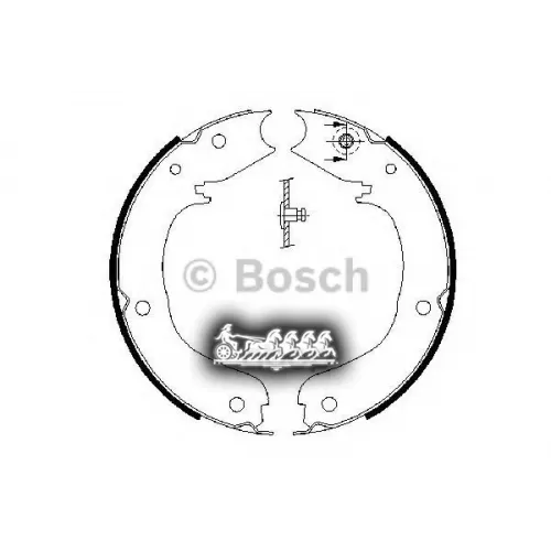 Колодки Стояночного Тормоза Mitsubishi Pajero 00- Bosch 