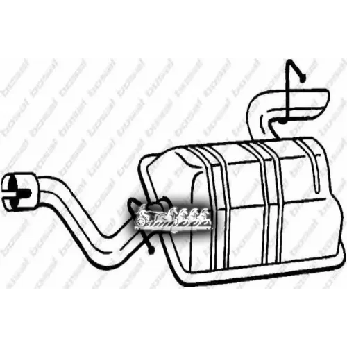 Глушитель Задний (Merc Viano 03- ) Bosal 