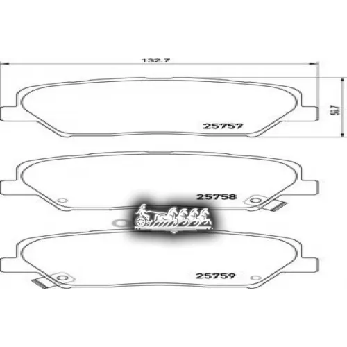 Колодки Тормозные Hyundai Santa Fe 18- Передн. Brembo 