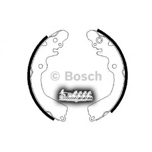 Колодки Тормозные Mitsubishi Colt/Galant/Lanser/Carisma 06- Барабан. Задн. Bosch 