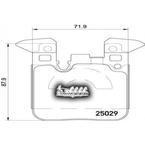 Колодки Тормозные Bmw 3 (F30/F31)/ 1 (F20/F21) 11- 1.5-3.0 Задн. Brembo 