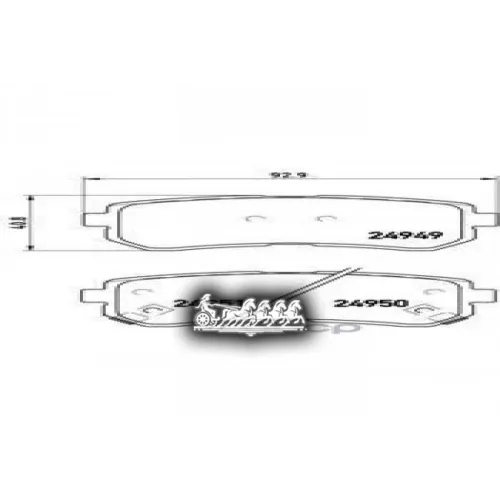 Колодки Тормозные Hyundai I20/Ix20 08- 1.2-1.6/1.4-1.6 Diesel Задн. Brembo 