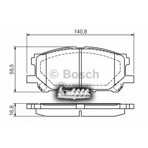 Колодки Тормозные Lexus Rx -04 Перед. Bosch 
