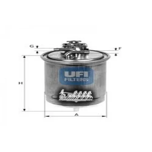 Фильтр Топливный, Дизель UFI 24.365.01