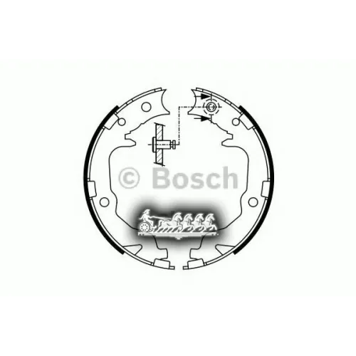 Колодки Тормозные Mitsubishi/Dodge/Jeep Asx/Caliber/Compass Бараб. Bosch 