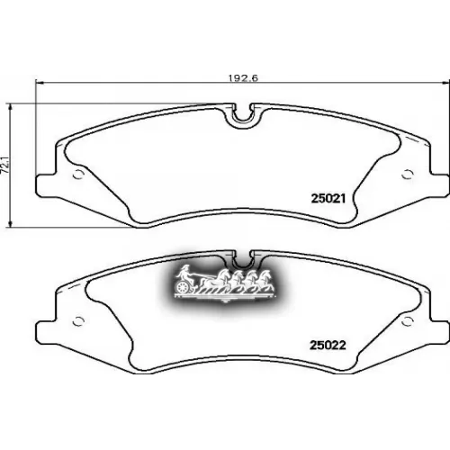 Колодки Тормозные Land Rover Range Rover -12 3.6 Перед. Brembo 