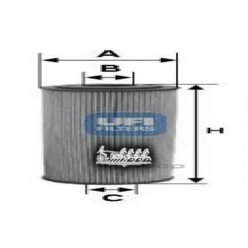 Фильтр Масляный Volvo C30/S40/S60/S80/Xc70/Xc90 2.0D/2.4D 07- UFI 25.154.00