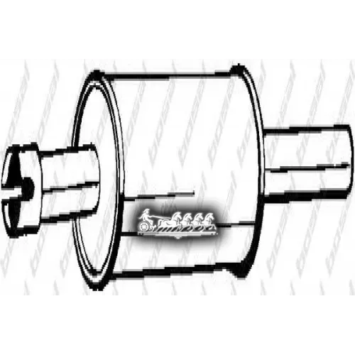 Глушитель Центральный (V.w. Golf Iii 91-93 ) Bosal 