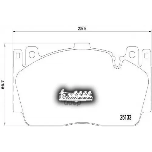 Колодки Тормозные Bmw 5 (F10)/6 (F06/F13) 11- 4.4 Перед. Brembo 