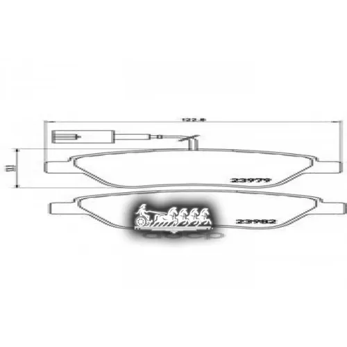 Колодки Тормозные Fiat/Alfa Romeo Doblo/Punto/500/Mito 01-/08- Перед. Brembo 