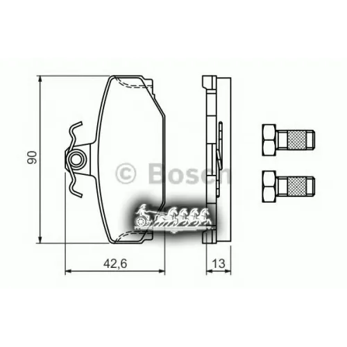 Колодки Тормозные Volvo 740/780/940/960/Xc70/C70 -02 Задн. Bosch 