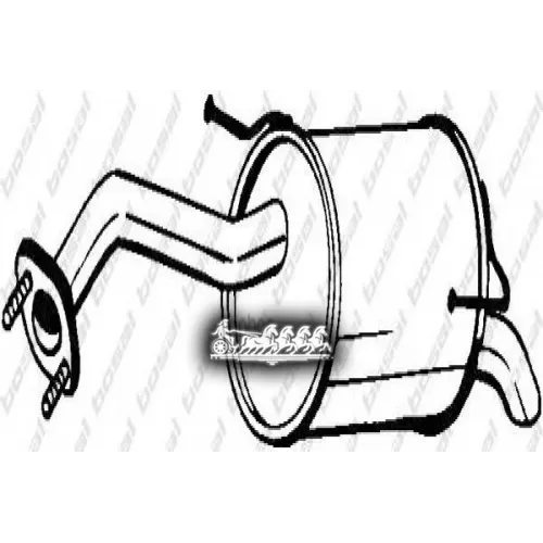 Глушитель Задний (Niss Note 09- ) 313-217 Bosal 