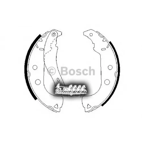 Колодки Тормозные Fiat Doblo 01- Бараб. Bosch 