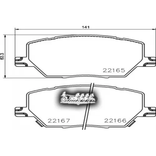 Колодки Тормозные Jeep Compass 16- Перед. Brembo 