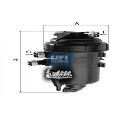 Фильтр Топливный Psa Jumper/Boxer 06- 2.2 Hdi UFI 