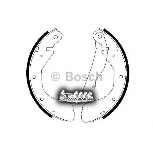 Колодки Тормозные Opel Astra F/Corsa B -00 Бараб. Bosch 