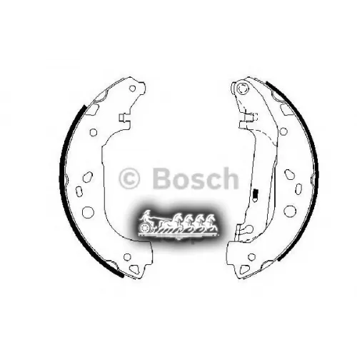Колодки Тормозные Ford Transit Connect 02- Барабан. Bosch 