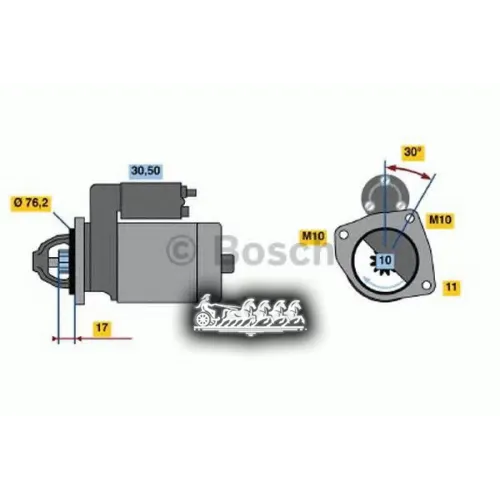 Стартер Ford Focus 1 -04 1.4Kw Bosch 