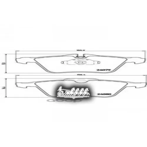 Колодки Тормозные Jaguar Fx/Xj 10- 2.0-5.0 Перед. Brembo 