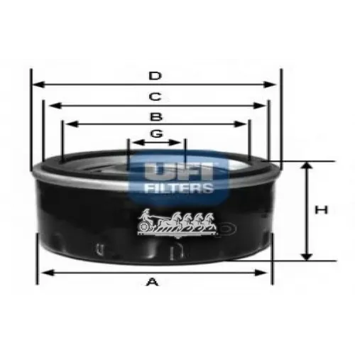 Фильтр Масляный Hyundai/Kia Rio 1/Picanto/Getz/I10 00- 1.0/1.1/1.3/1.5 UFI 