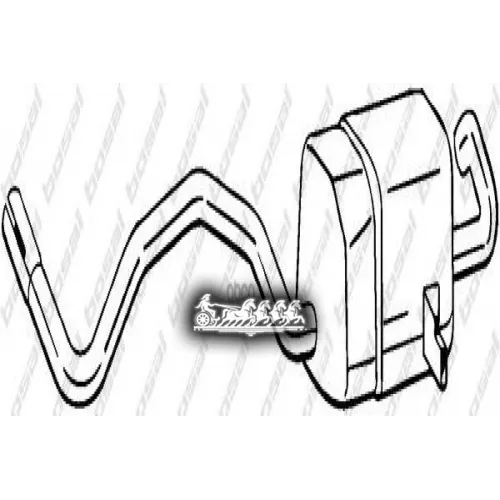 Глушитель Задний (Rena Mégane Ii 02- ) Bosal 
