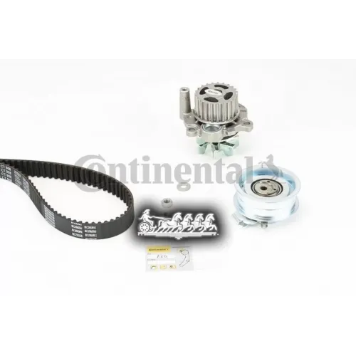 Комплект Ремня Грм Vag Cordoba/Ibiza/Fabia/Octavia/Superb/Bora/Caddy/Golf/Jetta/Passat 98- 2.0 С Помпой Continental CT90...