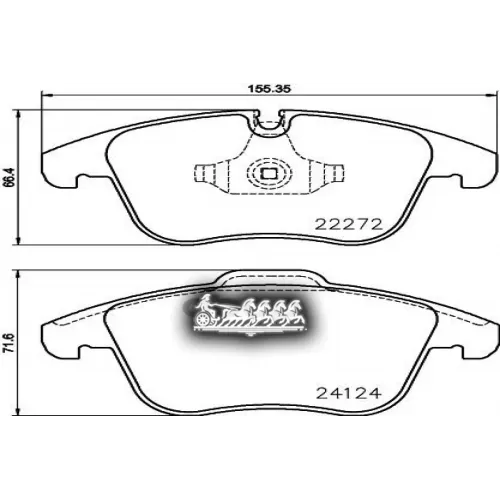 Колодки Тормозные Jaguar Xe 15- Передн. Brembo 