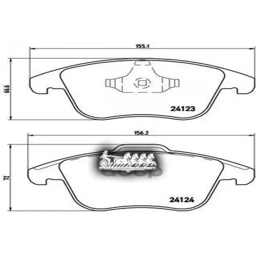 Колодки Тормозные Lr Evoque 11- 2.0/2.2 Перед. Xtra Brembo 