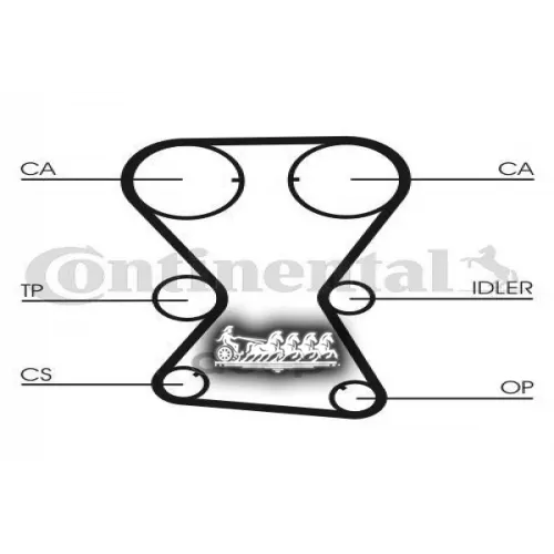 Комплект Ремня Грм Huyndai/Mitsubishi Lantra/Sonata/Colt/Galant/Lancer 87-04 1.8/2.0 Continental 