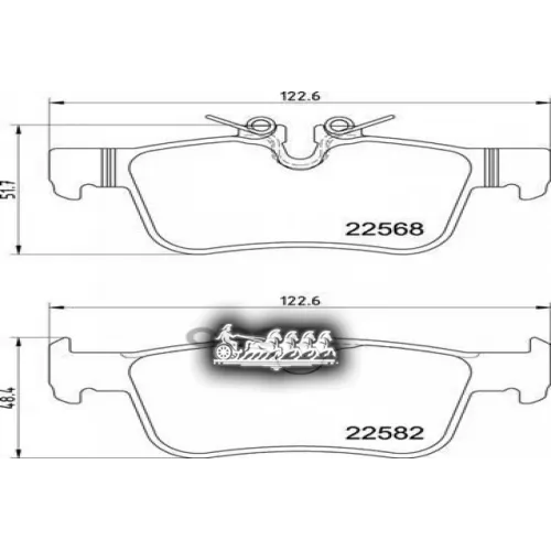 Колодки Тормозные Volvo S60/S90/V60/V90/Xc60 16- Задн. Brembo 