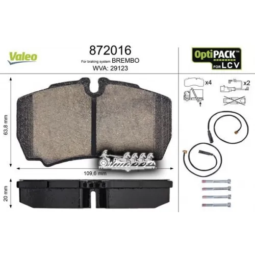 Колодки Тормозные Ford Transit 06-/Iveco Daily 01- Зад_wva24581 Valeo 