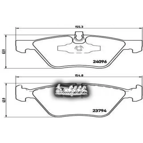 Колодки Тормозные Bmw 1(E81)/3(E90) 03- (Торм.сист. Teves) Xtra Brembo 