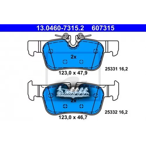 Колодки Тормозные Bmw X1(F48)/2(F45) Задн. Ate 