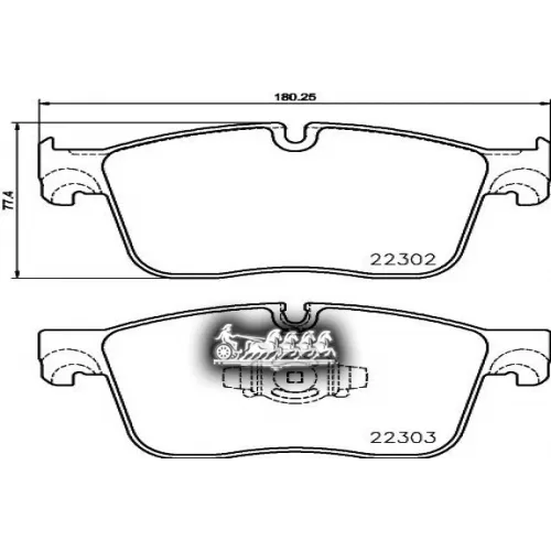 Колодки Тормозные Jaguar F-Pace/Xf/Xe 15-/17- Передн.r18 Brembo 