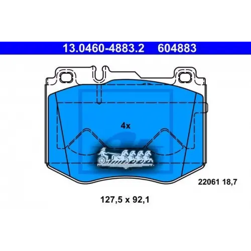 Колодки Тормозные Mb C(W205)/E(W213)/Glc(X253) 14- Передн. (Amg Пак./Без Amg Пак.) Ate 