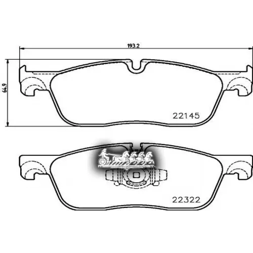 Колодки Тормозные Jaguar F-Pace/Xf/Xe 15-/17- Передн.r17 Brembo 