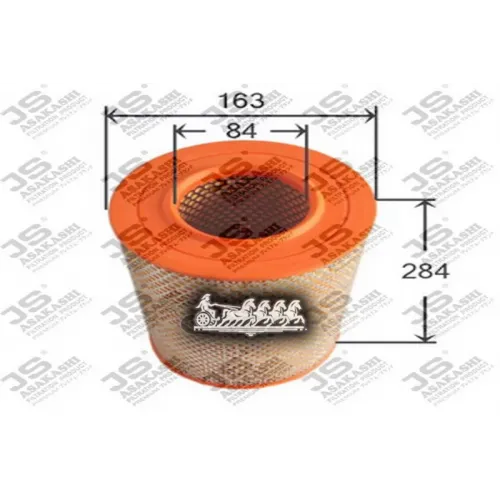 Фильтр Воздушный Psa/Fiat Boxer/Ducato/Jumper -02/02- 1.9D-2.8D JS Asakashi 
